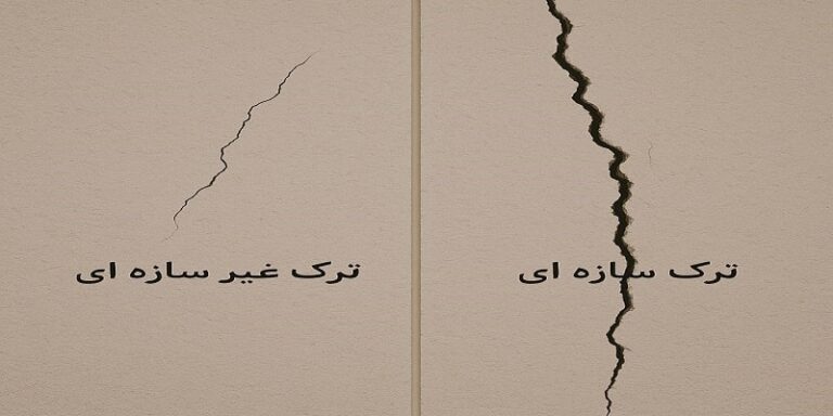 انواع ترک در ساختمان ۲